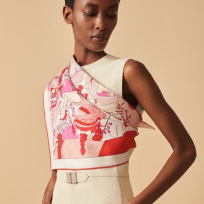 レディス, スカーフ、ショール＆マフラー, スカーフ＆シルク